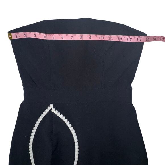 Alexis Peyton Black Sheath Strapless Dress Size Small - Picture 13 of 14